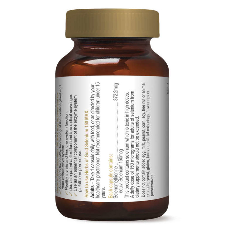 Herbs of Gold Selenium 150 MAX Elite Health Supplements