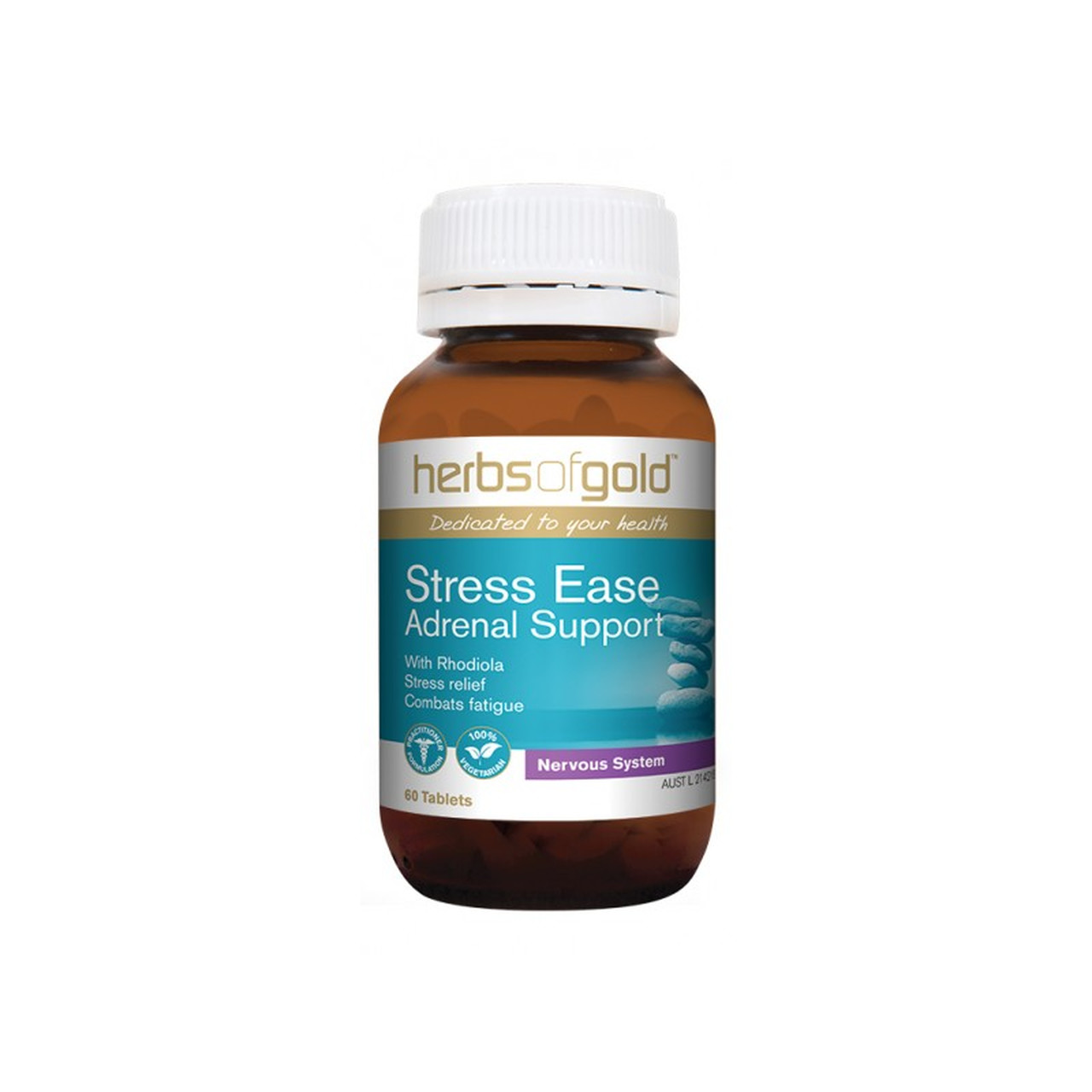 Herbs of Gold Stress Ease Adrenal Support Elite Health Supplements