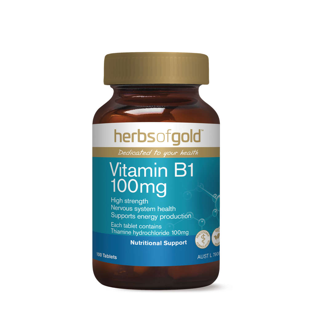 Herbs of Gold - Vitamin B1 100mg - Elite Health Supplements