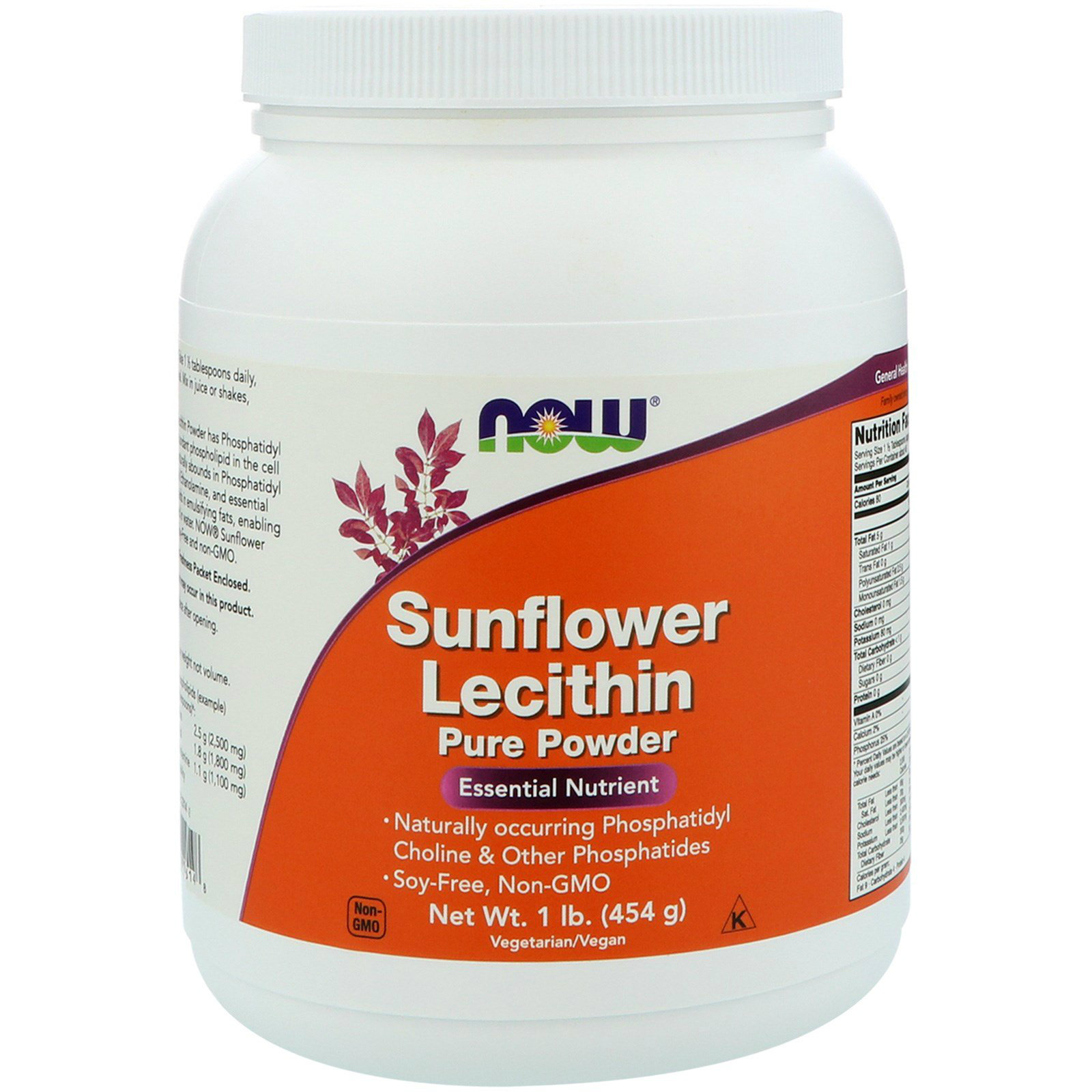 NOW Foods - Sunflower Lecithin Pure Powder - Elite Health ...