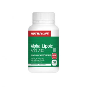 ALPHA LIPOIC ACID 200MG BY NUTRA LIFE