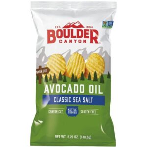 Crispy Wavy Kettle Chips Cooked in Avocado Oil