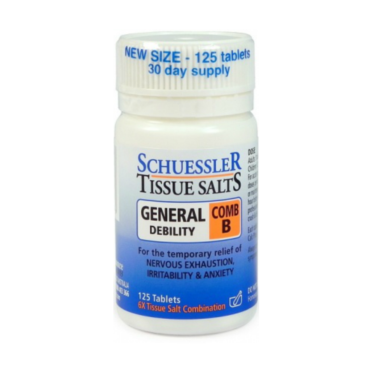 Schuessler Tissue Salts - General Debility - Comb B - Elite Health ...