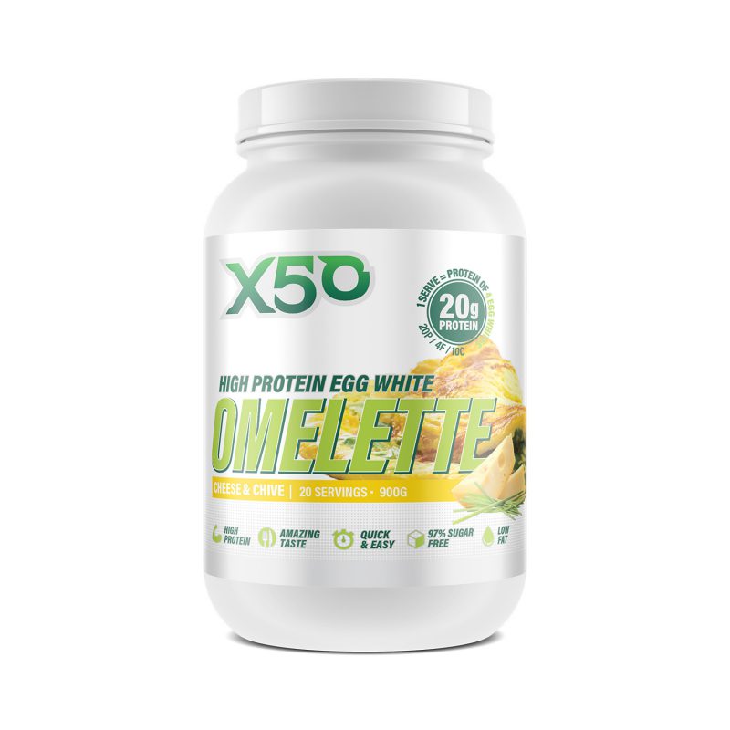 X50 High Protein Egg White Omelette Elite Health Supplements