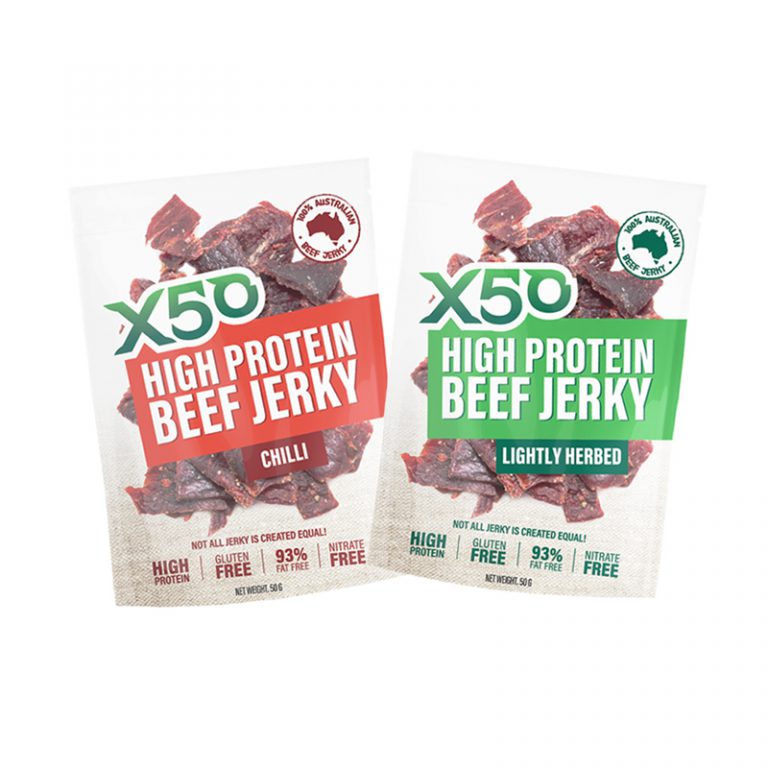 X50 High Protein Beef Jerky Online at Elite Health Supplements