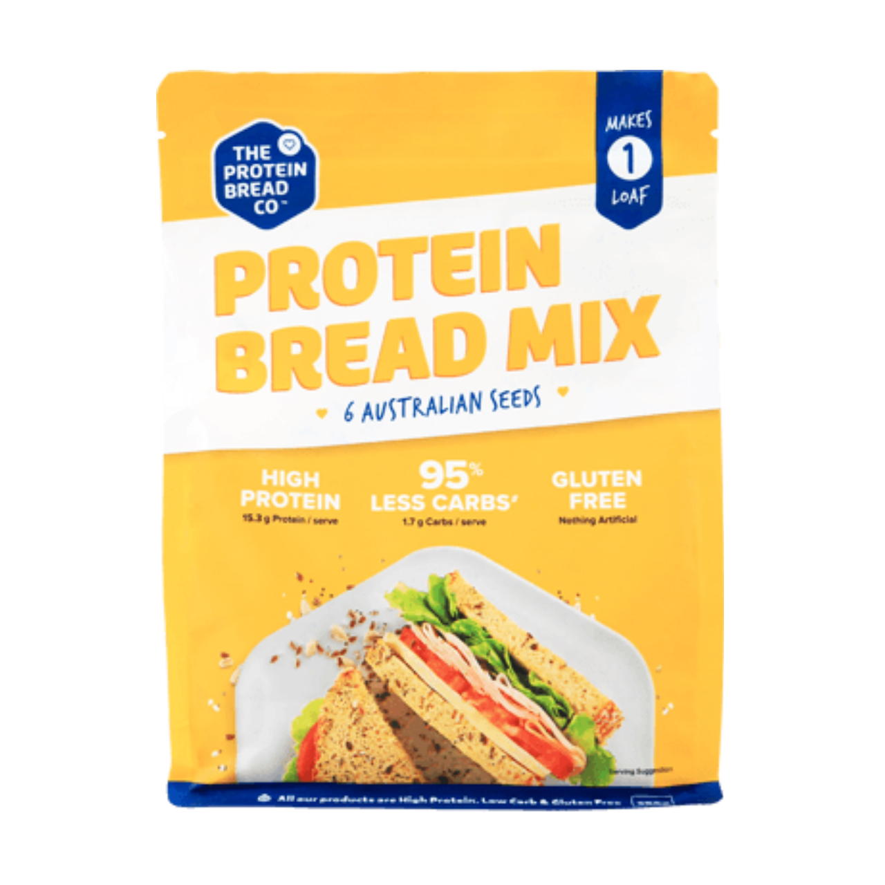 Protein Bread Mix 6 AUSTRALIAN SEEDS The Protein Bread Co