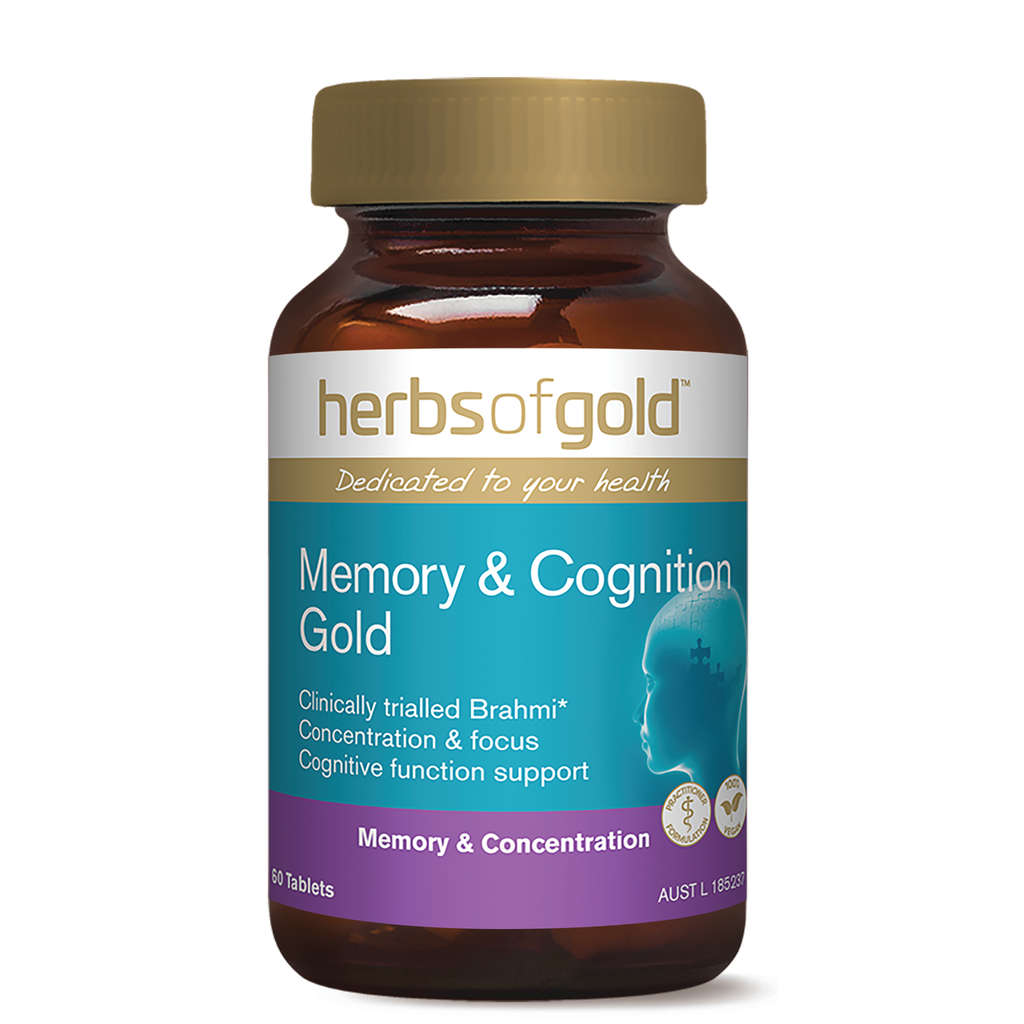 Herbs Of Gold Memory & Cognition Gold Elite Health Supplements