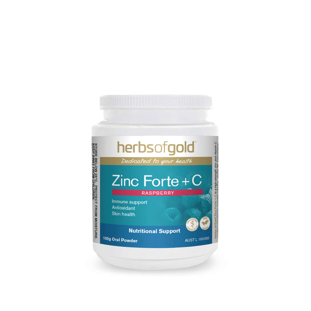 Herbs Of Gold - Zinc Forte + C - Elite Health Supplements