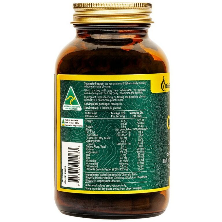 BioGenesis Australia Organic Chlorella Elite Health Supplements
