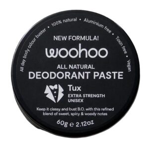 Woohoo All Natural Deodorant Paste (Tux) 60g