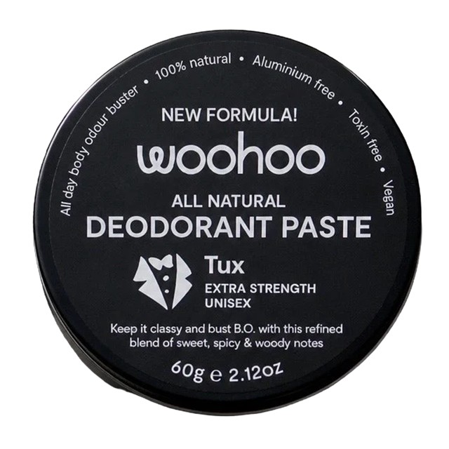 Woohoo All Natural Deodorant Paste (Tux) 60g